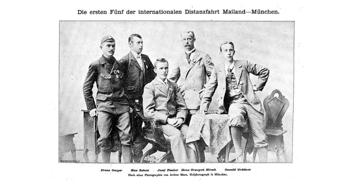 Seite aus dem Radfahr-Humor 1894, Vorschaubild zum Essay über Betrug im Ultracycling